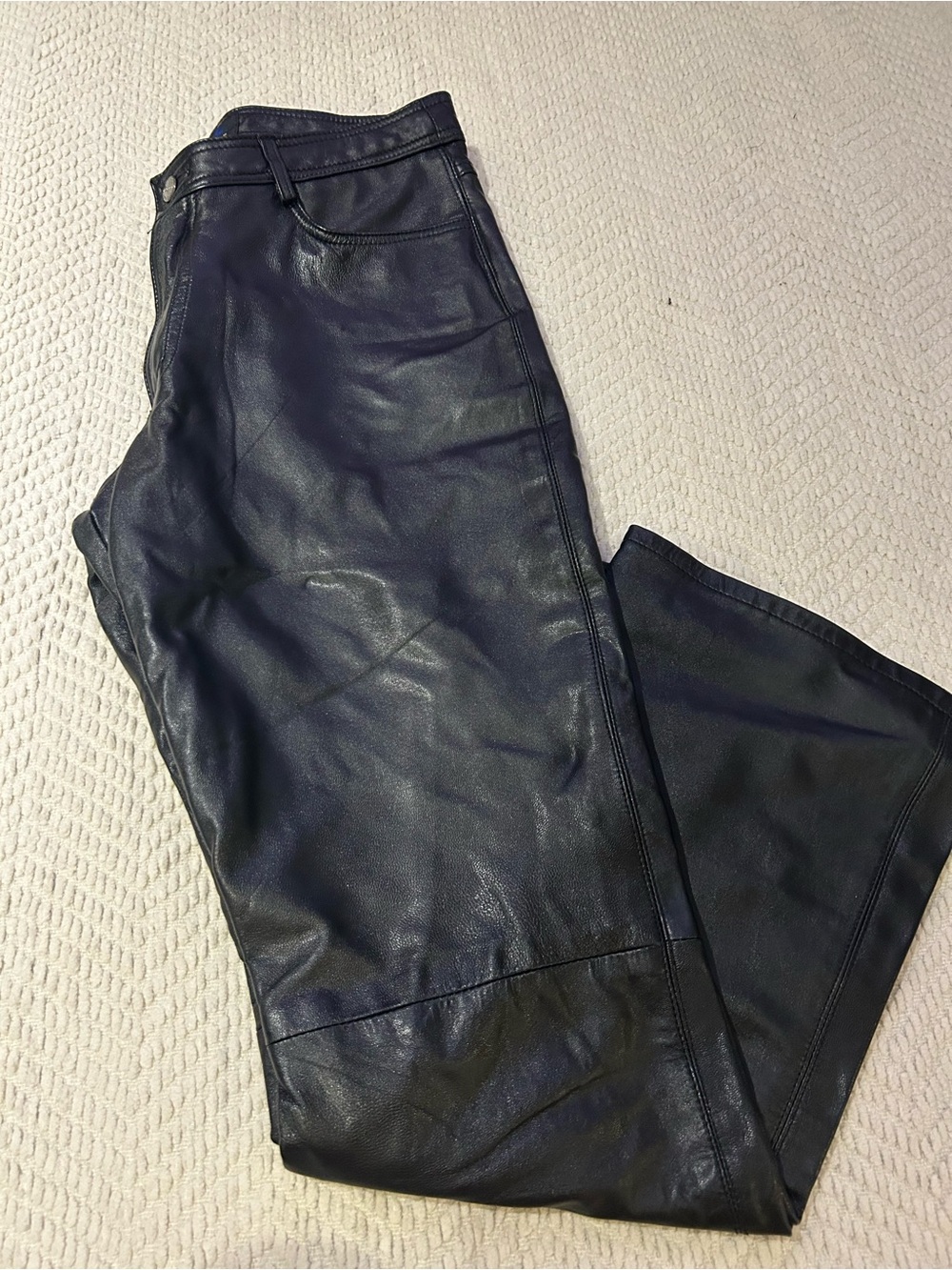 Vintage Black Leather Pants